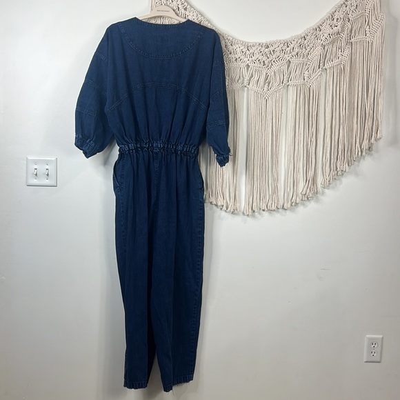 Womens Rachel Comey Denim Holt Jumpsuit Size 14 Blue long sleeve utility 1 pc - Picture 8 of 8